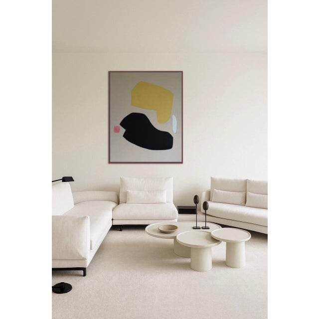 Goldenrod Bodasca, Soft Balance Minimalist Composition, 2026, Acrylic on Canvas For Sale - Image 8 of 9