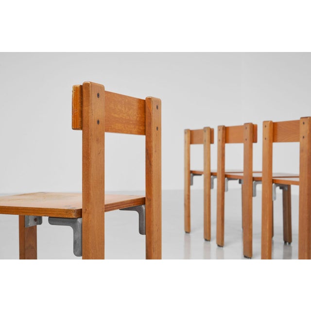 French Chairs by George Candilis for Sentou, 1968, Set of 6 For Sale - Image 10 of 18