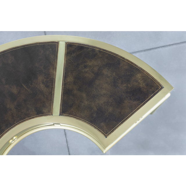 Vintage Brass “Demi Lune” Desk by Mastercraft For Sale - Image 14 of 14