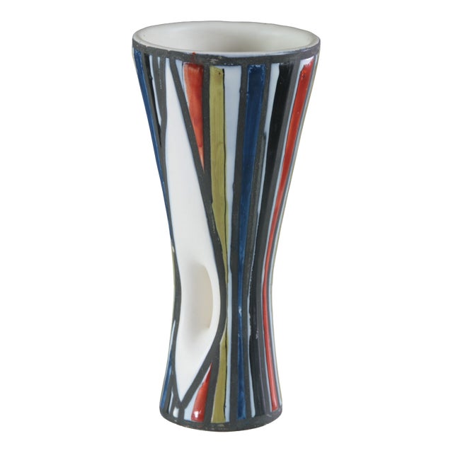 Openwork Diabolo Vase by Roger Capron, France, 1960s For Sale