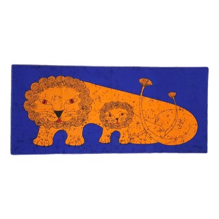 Mid-Century German Pop Art Screen Printed Wall Hanging by Traute Sänger, 1970s For Sale