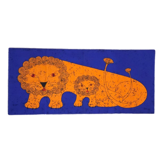 Mid-Century German Pop Art Screen Printed Wall Hanging by Traute Sänger, 1970s For Sale