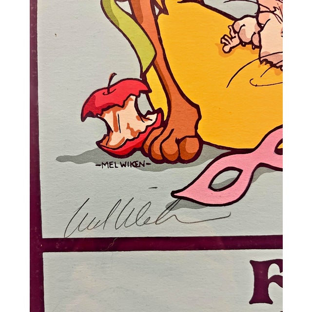 Illustration 1988 Fat Tuesday by Mel Wiken Signed Limited Edition 402/500 Mardi Gras Poster For Sale - Image 3 of 6
