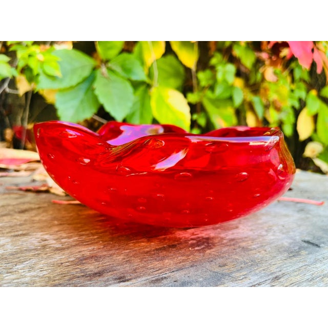 1960's Murano Style Glass Candy Dish or Bowl For Sale In Los Angeles - Image 6 of 12