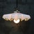 1920s Art Nouveau French Brass and White Opaline Glass Pendant Light, 1920s For Sale - Image 5 of 7