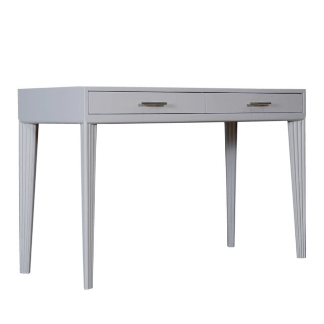Wood Sedona Desk, Light Gray For Sale - Image 7 of 7