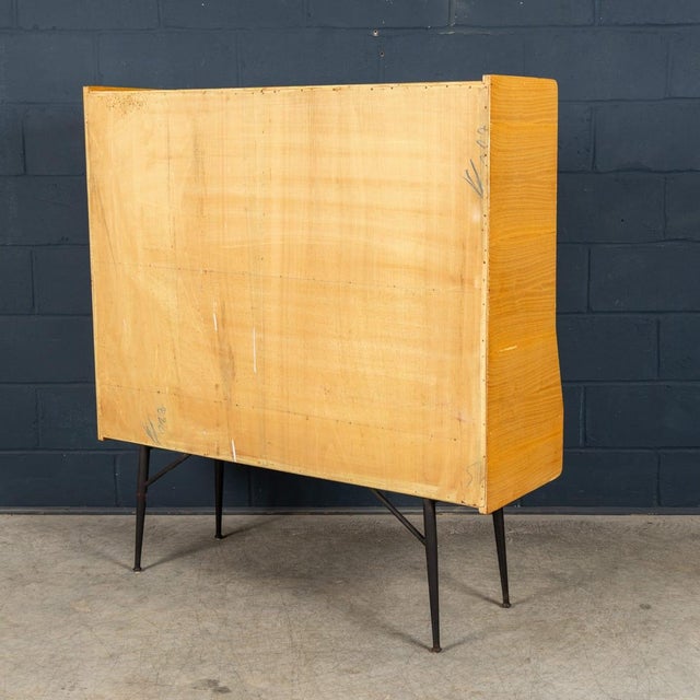 Brown Vintage Italian Bar Cabinet, 1960s For Sale - Image 8 of 18