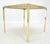Mid-Century Modern Mid Century Modern Brass & Travertine 19x19” Square Side End Table Stand MINT For Sale - Image 3 of 14