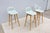 2020s Danish Modern Iskos-Berlin for Muuto Leather Fiber Bar Stools Oak Base, Set of 4 For Sale - Image 5 of 18