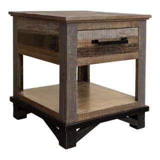 Greenview Loft Rustic Modern End Table For Sale