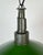 Mid-Century Modern Industrial Green Enamel Military Pendant Lamp with Cast Aluminium Top, 1960s For Sale - Image 3 of 18
