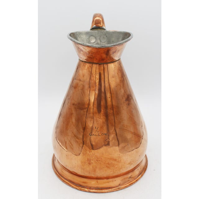 Circa 1860 English Copper 1/2 Gallon Measure For Sale - Image 4 of 7