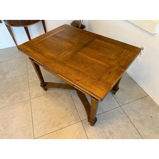 Antique Biedermeier Extendable Table, 1830 For Sale - Image 11 of 15