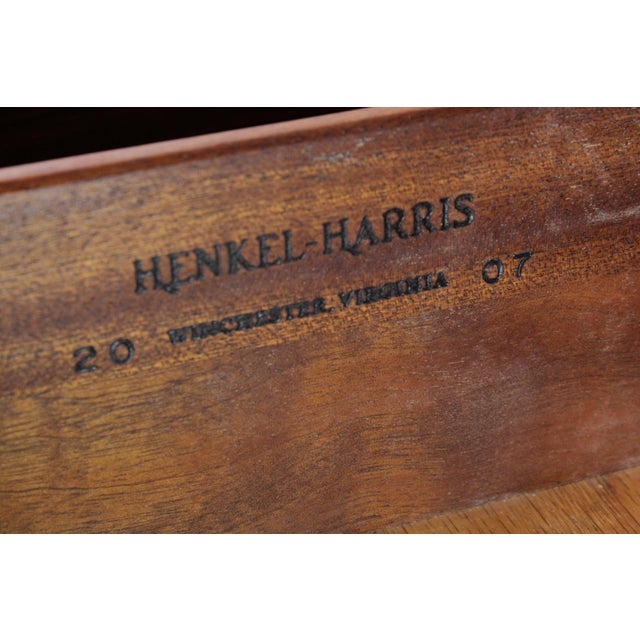 Henkel Harris Mahogany Banded Kneehole Credenza For Sale - Image 18 of 18