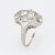 Elegant & finely detailed Belais Art Deco era ring (circa 1920s to 1930s) crafted in 14k white gold. Two centrally mounted...