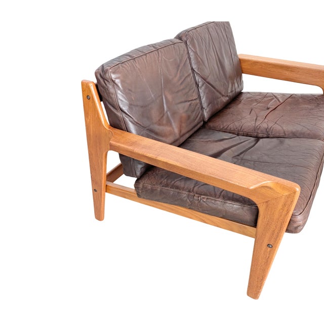 Wood Mid-Century Two-Seater Sofa from Arne Wahl Iversen For Sale - Image 7 of 11