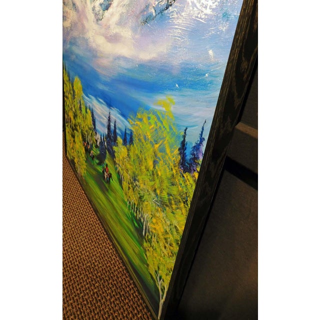 William Craig Harris "Untitled" Original Oil Canvas Earl Biss Style Hand Signed For Sale In Denver - Image 6 of 11