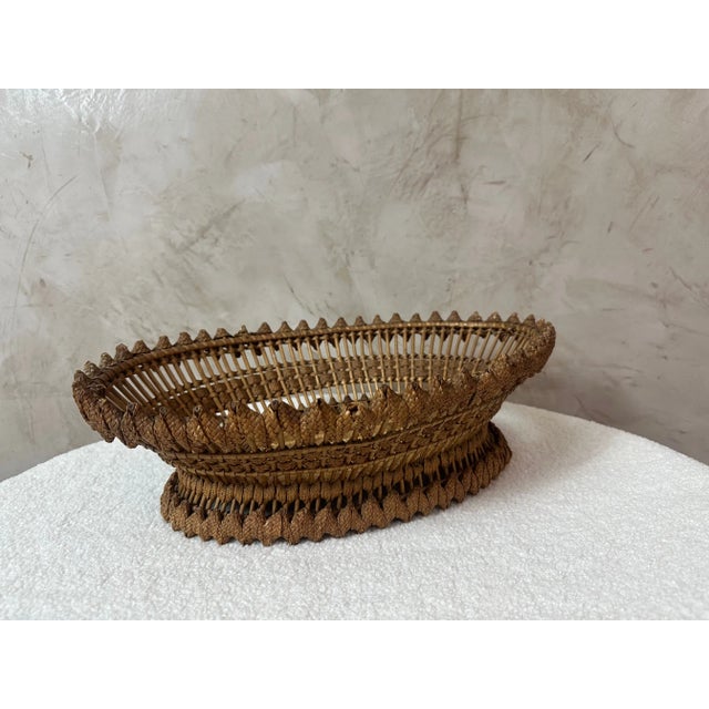 Vintage Woven Basket, 1950s For Sale - Image 12 of 12
