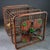 Wood Vintage Chinese Huali Rosewood "Bamboo" Bird Cage With Jade Butterfly and Gem Inlays For Sale - Image 7 of 11