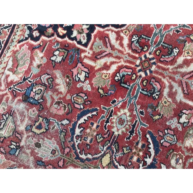 Large Antique Mahal Rug For Sale - Image 9 of 18