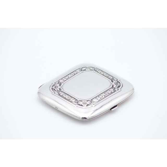 Brushed Silver Cigarette Case For Sale - Image 3 of 3