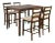Indoor Pub Set in Brown & Beige - 5 Pieces For Sale