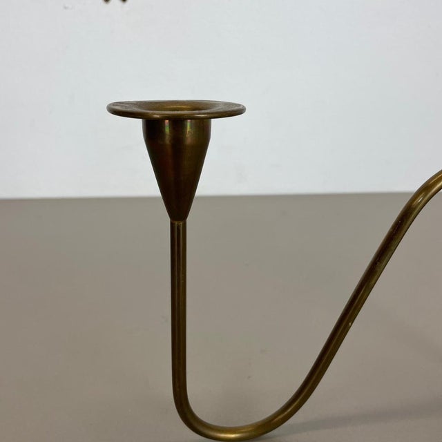 Sculptural Brass Candleholder by Günter Kupetz for WMF, Germany, 1950s For Sale - Image 9 of 18