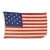 Vintage Cotton Embroidered 15 Star Spangled Banner American Flag For Sale