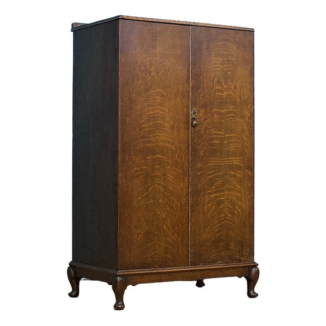 Art Deco Oak Tallboy in the style of Heals, 1930s For Sale