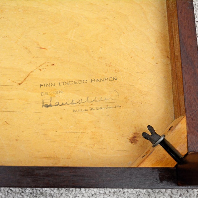 1960s Danish Modern Hans Olsen for Finn Lindebo Teak and Rosewood Side Tables - a Pair For Sale In Las Vegas - Image 6 of 13