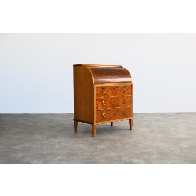 Wood Vintage Swedish Secretary Cabinet, 1960s For Sale - Image 7 of 7