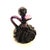 Victorian Early 20th Century Amethyst Glass Moon and Star Cruet With Stopper For Sale - Image 3 of 12