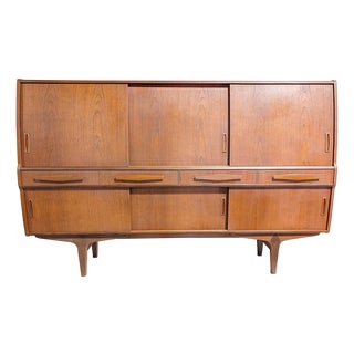 1950s Teak Credenza by Poul Jessen For PMJ Viby, Attributed For Sale