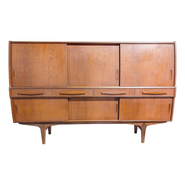 1950s Teak Credenza by Poul Jessen For PMJ Viby, Attributed For Sale