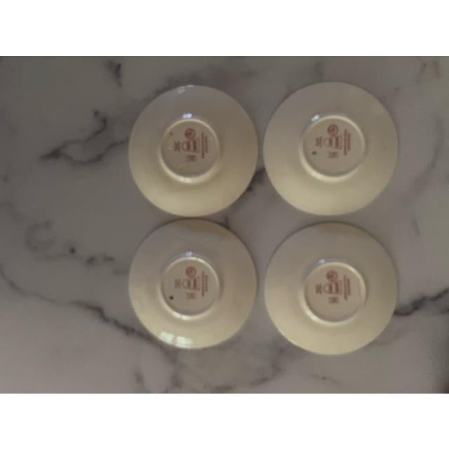 Beautiful set of 4 Demitasse Cups and Saucers commemorating Harvard University's Tercentenary. 4 different designs...