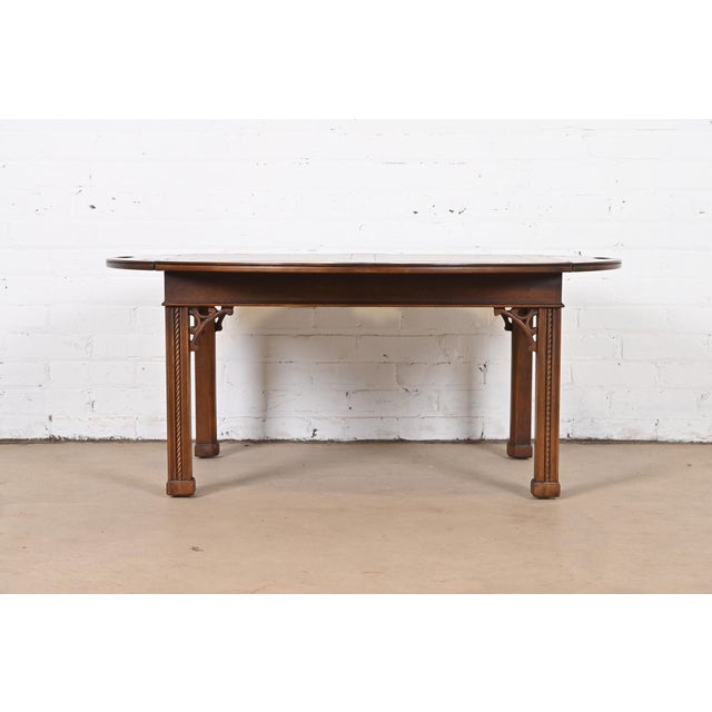 Henredon Chippendale Carved Mahogany Butler's Coffee Table Chairish