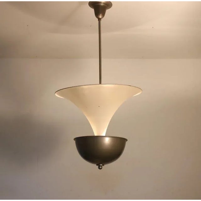 Art Deco Hanging Lamp, Netherlands, 1930s For Sale - Image 10 of 11