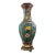 Late 19th Century Cloisonné Enamel Hexagonal Vase With Dragon Handles, 5000g For Sale