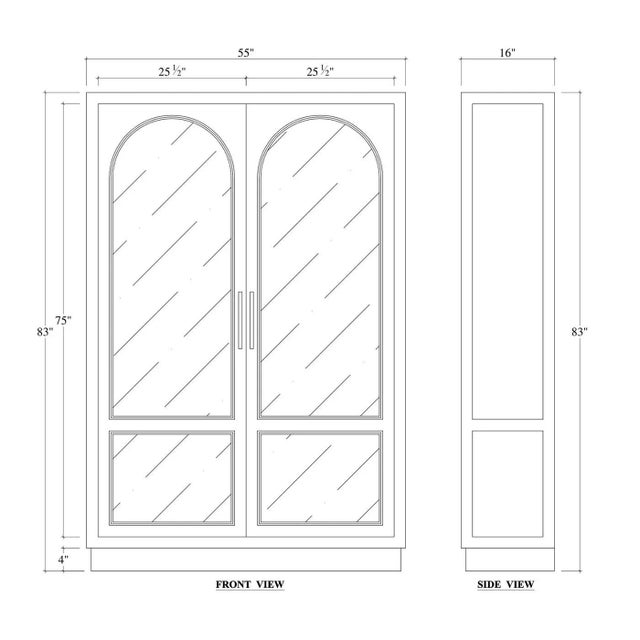 Black Display Cabinet For Sale - Image 12 of 12