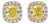 Tiffany & Co. Soleste Fancy Intense Yellow Diamond Earrings in Platinum & 18k, Pair For Sale