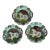 Victorian Era Majolica Dog Plates Arsenal Pottery Set of Three (3) For Sale