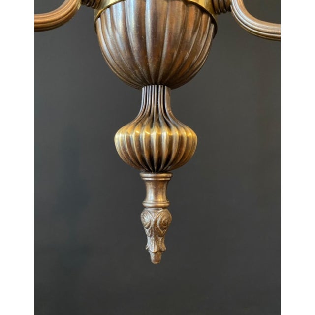 Gold Vintage French Chandelier, 1960s For Sale - Image 8 of 13