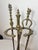 Antique Ornate 19th Century Gilt Bronze Brass Fireplace Tool Tongs Shover Set For Sale - Image 4 of 12