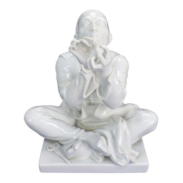 Mid-Century Modern Meissen Designed by Alexander Struck Blanc De Chine Porcelain “The Tailor” C1950 For Sale - Image 3 of 15