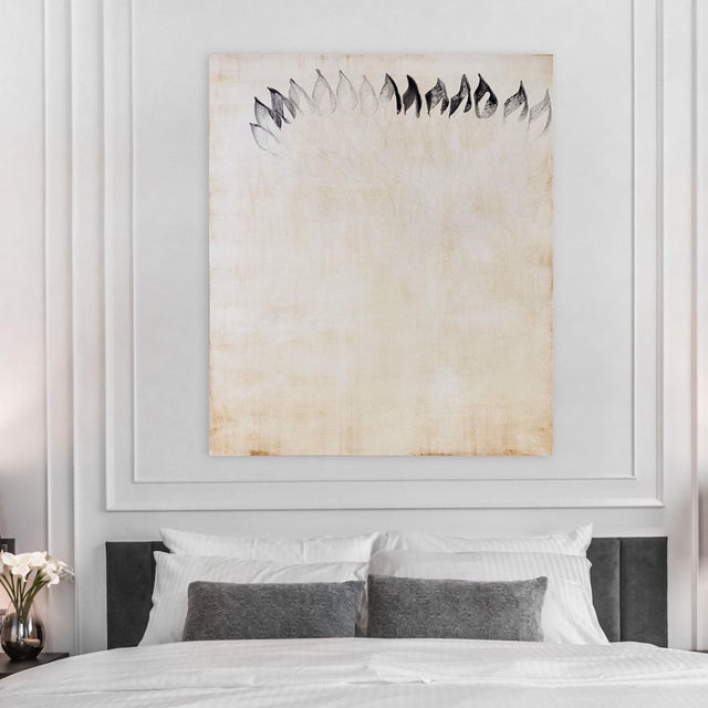 Contemporary Abstract Soil and Oil on Canvas "The Awakening" by Paul Landauer For Sale - Image 4 of 8
