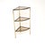 A smart and beautifully designed vintage French brass three tier corner table, dating from the 1970’s. This is of superb...