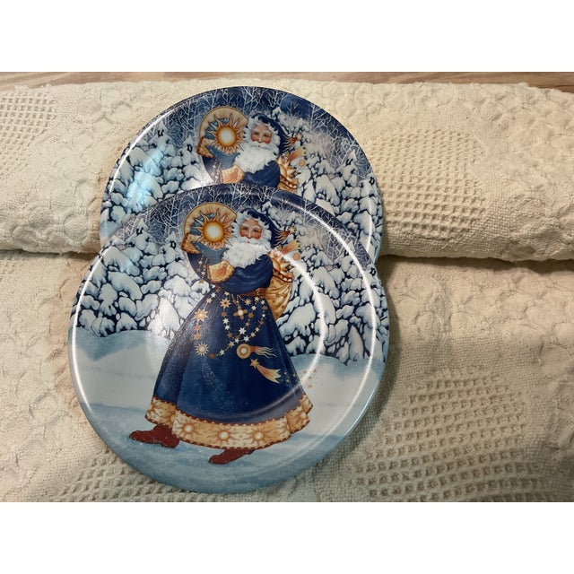 1990s Holiday Dessert Plates - Set of 4 For Sale - Image 4 of 7