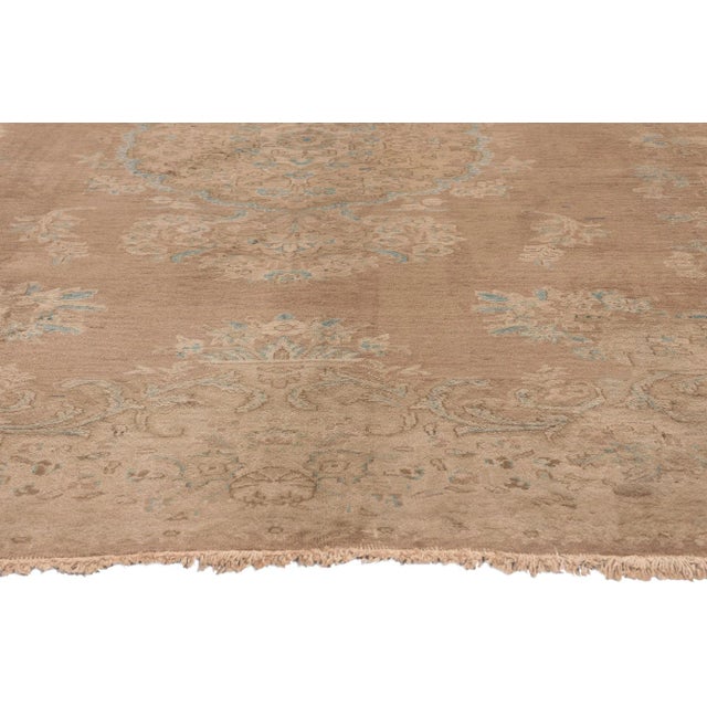 Mid 20th Century Mid 20th Century Vintage Persian Sarouk Rug - 07’06 X 09’02 For Sale - Image 4 of 9