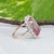9.2Ct Bi-Color Tourmaline Ring With Lab Diamond Accents: Solid 14k Gold, 16x9mm, Size 6.75 For Sale In Columbus - Image 6 of 9