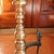 Brass Pair of Antique American Brass Andirons With Turned Finials For Sale - Image 8 of 13